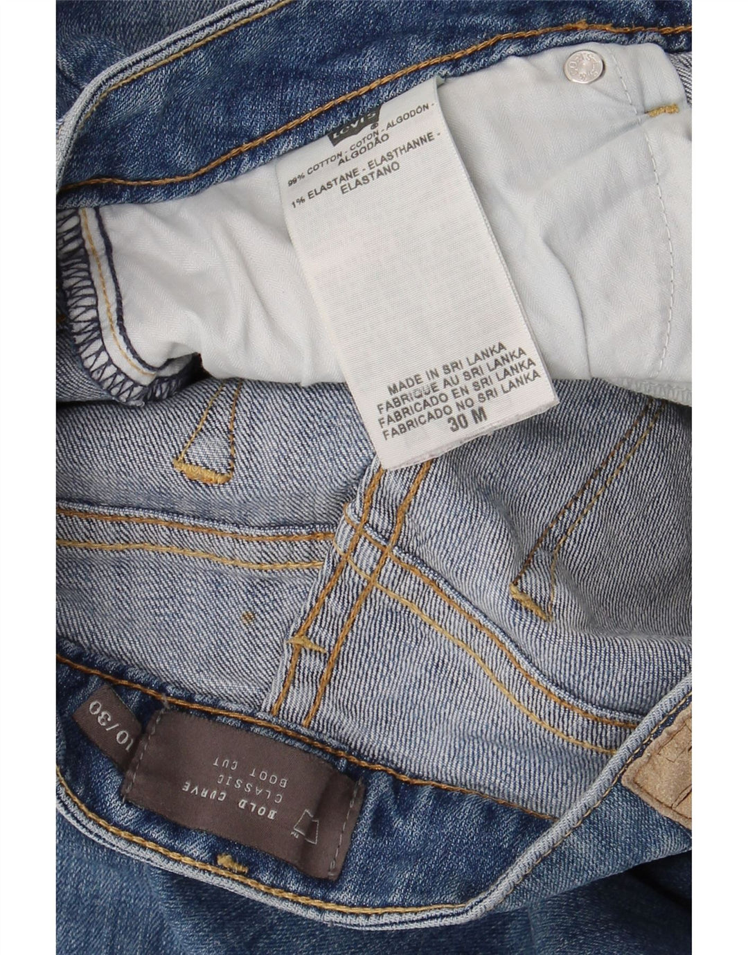 Γυναικείο τζιν Levi's Bold Curve Classic Fit Bootcut W30 L30 Μπλε βαμβακερό