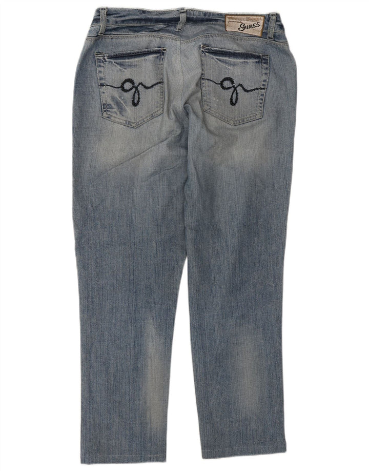 Guess Γυναικείο ίσιο τζιν W32 L27 Μπλε βαμβακερό