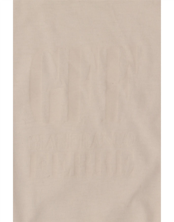 Ανδρικό γραφικό T-Shirt Gianfranco Ferre Top από μεσαίο λευκό βαμβάκι