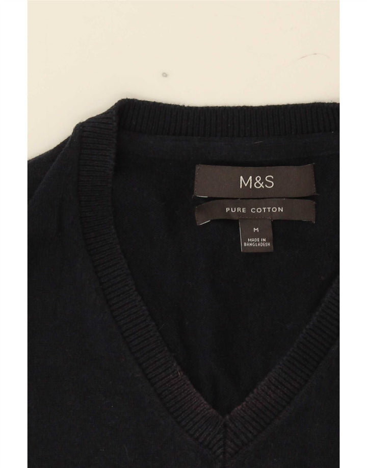 Marks & Spencer Ανδρικό γιλέκο Tank Top Μεσαίο Navy Blue Cotton
