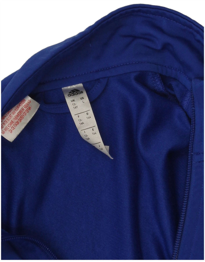 Τοπ μπουφάν Adidas Boys Tracksuit 13-14 Years Blue Polyester