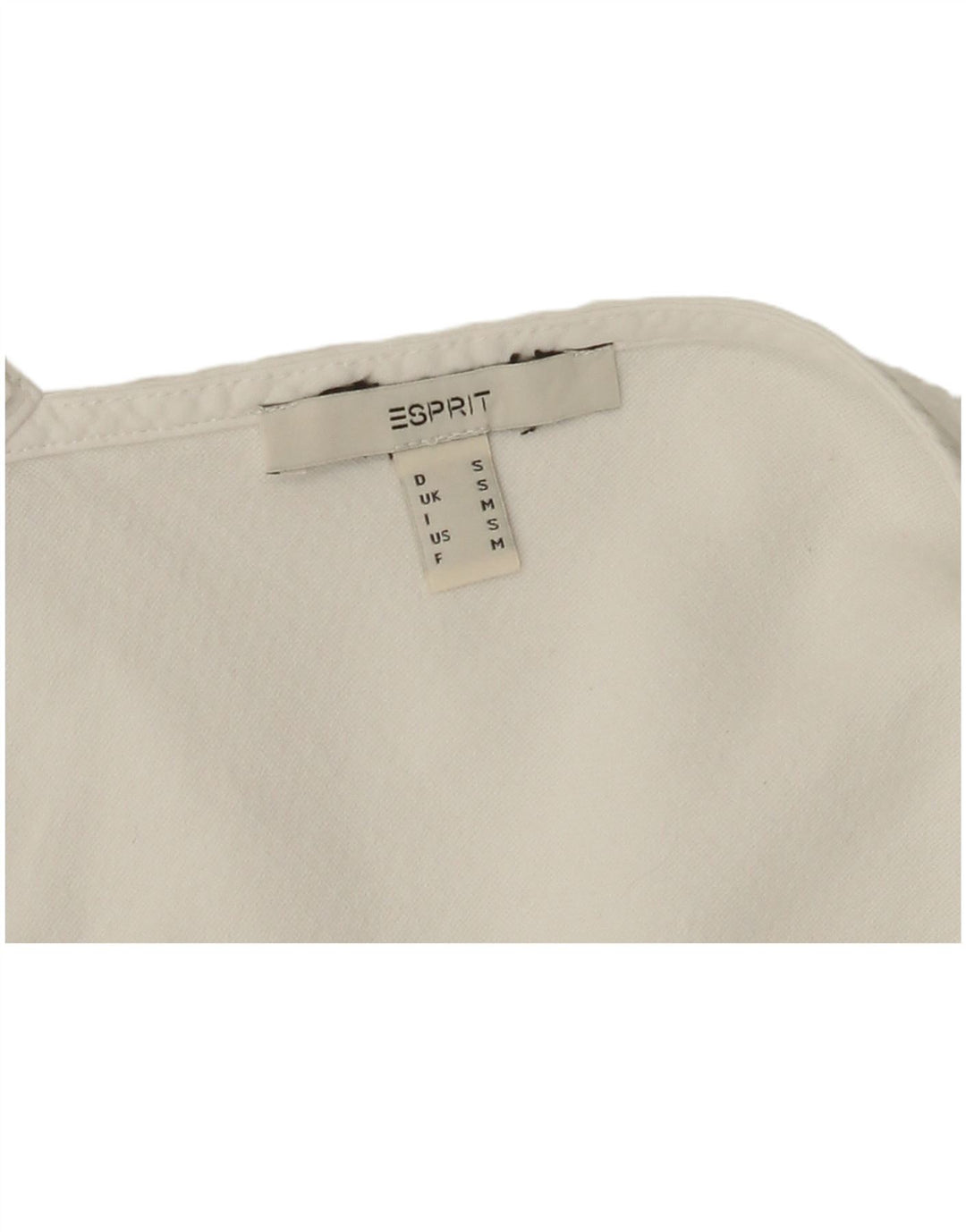 Esprit Γυναικεία Αμάνικη Μπλούζα UK 10 Small White