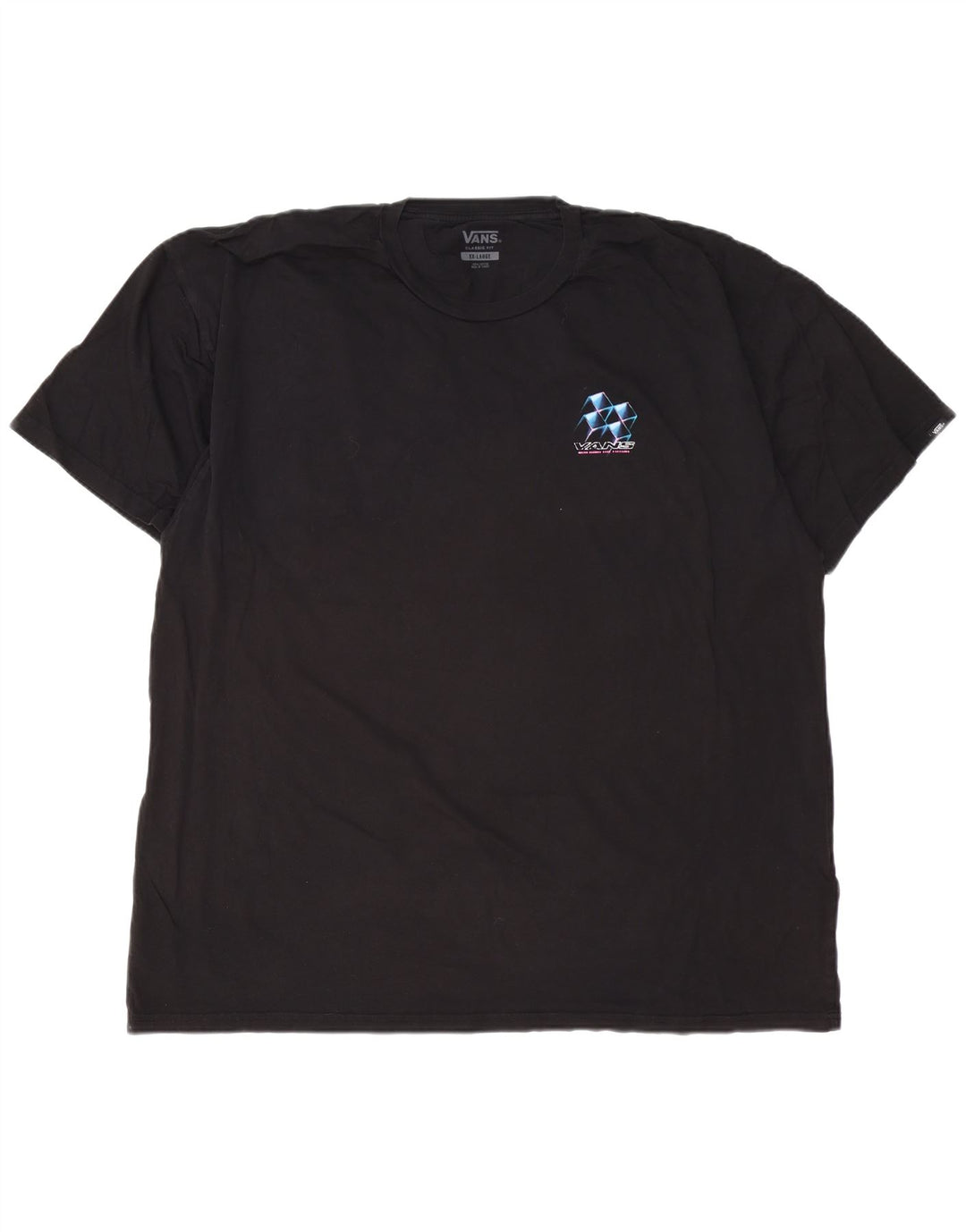 Ανδρικό VANS Classic Fit Graphic T-Shirt Top 2XL Μαύρο βαμβακερό