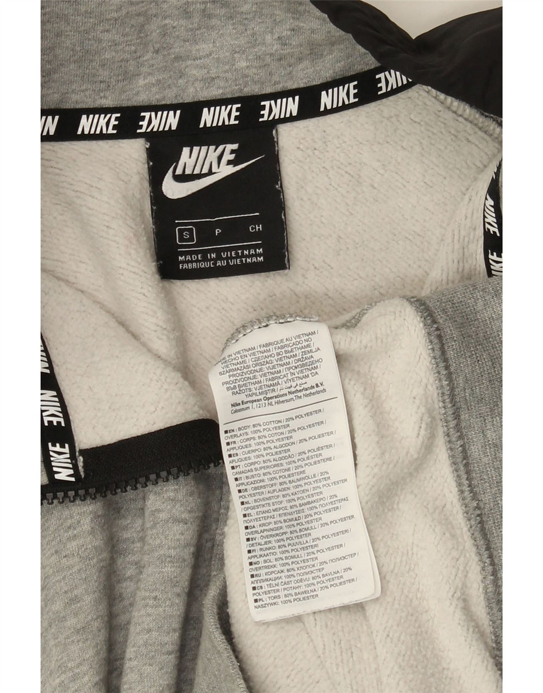 Ανδρική φόρμα Nike Μπουφάν με μικρό γκρι βαμβακερό χρώμα