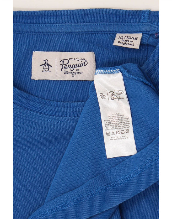 Ανδρικό T-Shirt Penguin Top XL Blue Cotton