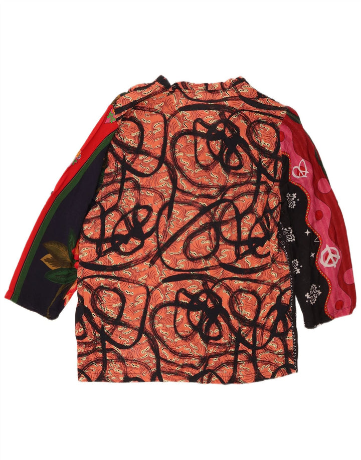 Desigual γυναικεία μπλούζα 3/4 μανίκια τοπ UK 18 XL πολύχρωμο συνονθύλευμα