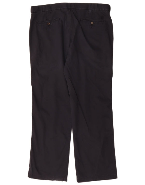 Marks & Spencer Mens Blue Harbour Straight Chino Παντελόνι W38 L31 Navy Blue