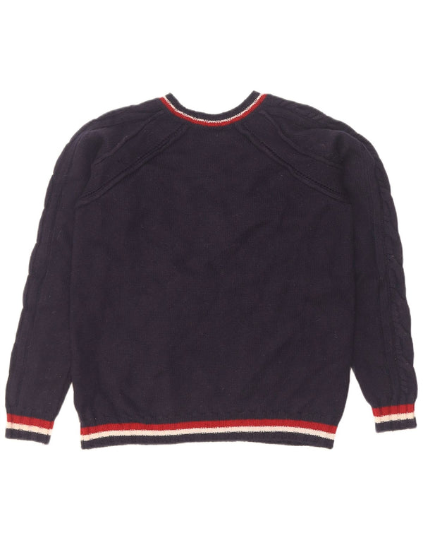 Just Cavalli Γυναικείο πουλόβερ με V λαιμόκοψη UK 14 Medium Navy Blue