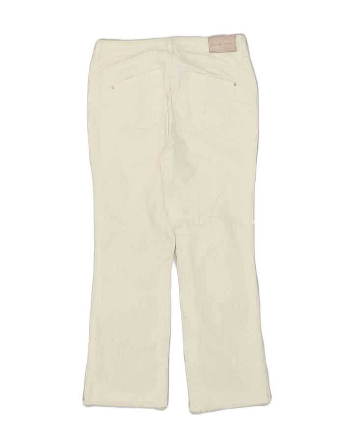 FIORELLA RUBINO Womens Bootcut Jeans W37 L26 White Cotton | Vintage Fiorella Rubino | Thrift | Second-Hand Fiorella Rubino | Used Clothing | Messina Hembry 