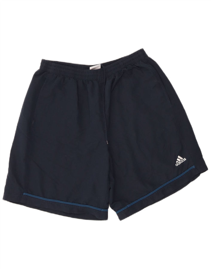 Ανδρικό αθλητικό σορτς Adidas μεγάλο μπλε ναυτικό πολυεστέρα