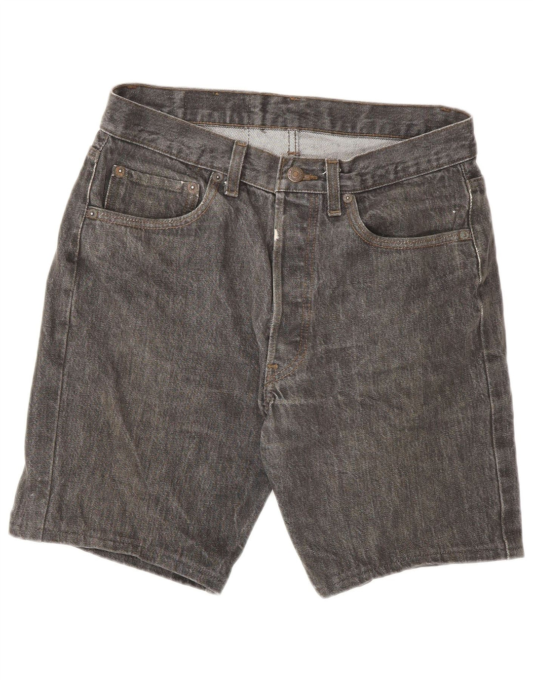 LEVI'S Mens 501 Denim Shorts W32 Medium  Grey