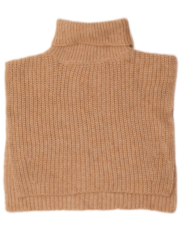 MARKS & SPENCER Γυναικείο Crop Αμάνικο Poncho Jumper UK 10 Small Beige