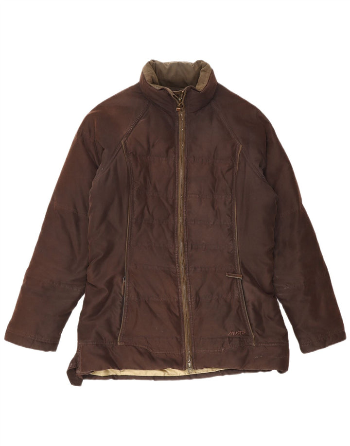 Musto γυναικείο μπουφάν με επένδυση UK 10 Small Brown Πολυεστέρας