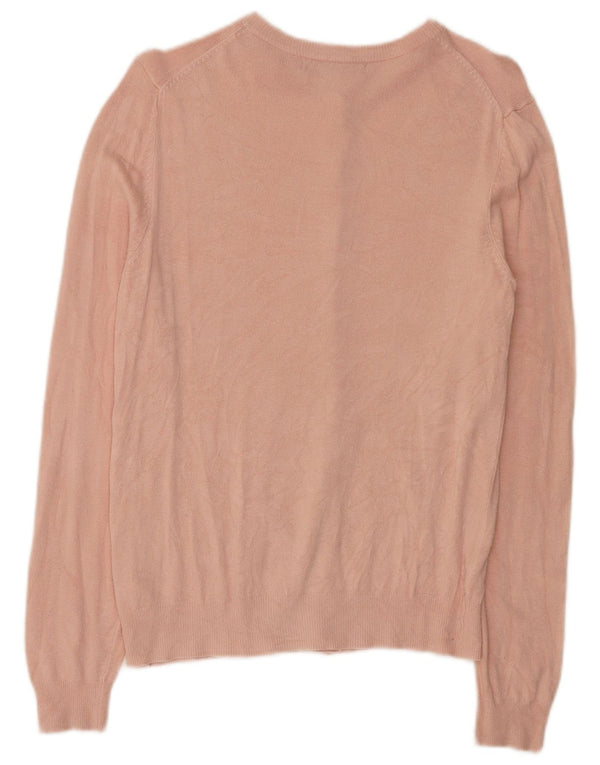 Marks & Spencer Γυναικεία ζακέτα πουλόβερ UK 10 Small Pink Viscose