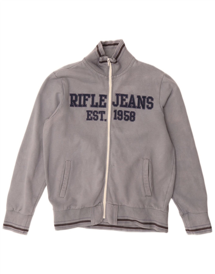 Ανδρική φόρμα γυμναστικής Rifle Top Jacket Large Grey Polyester