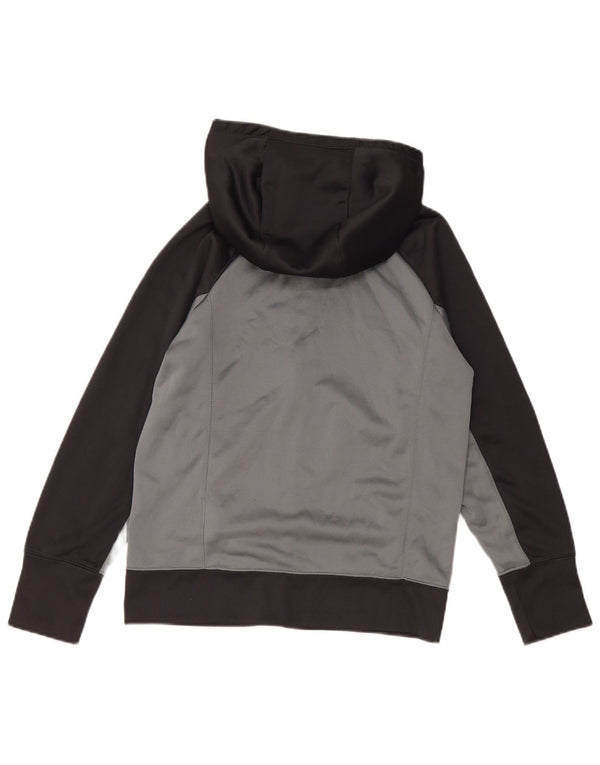 NIKE Girls Therma-Fit Zip Hoodie πουλόβερ 12-13 ετών μεγάλο γκρι