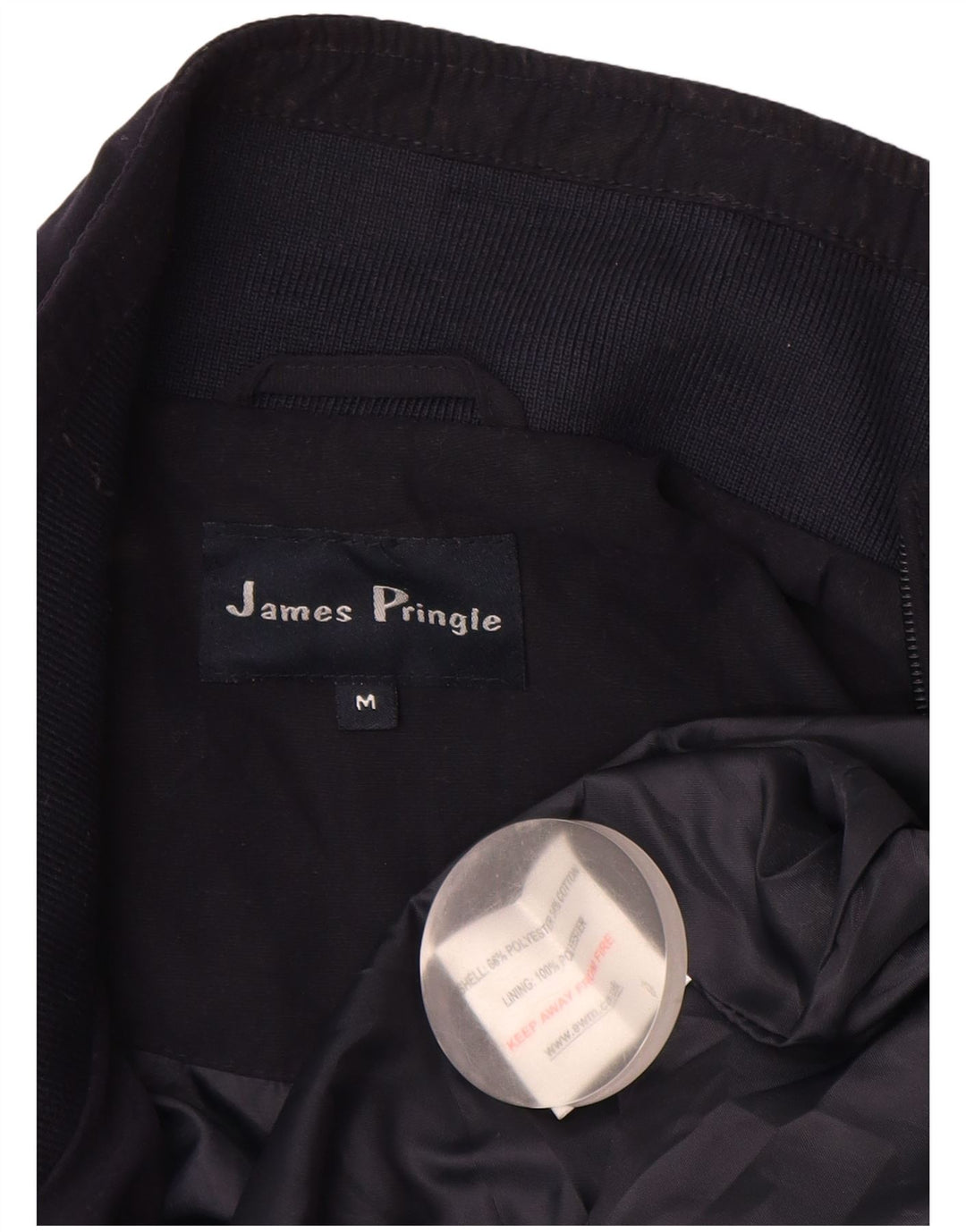 JAMES PRINGLE Ανδρικό Bomber Jacket UK 38 Medium Navy Blue Polyester