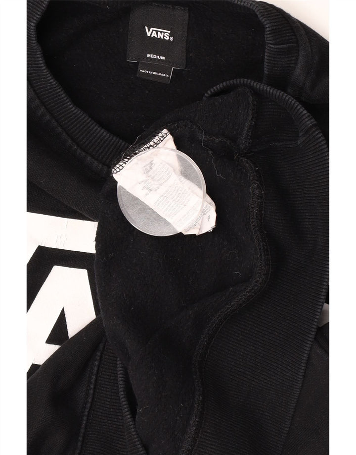 Ανδρικό γραφικό φούτερ Vans, μεσαίο μαύρο βαμβακερό