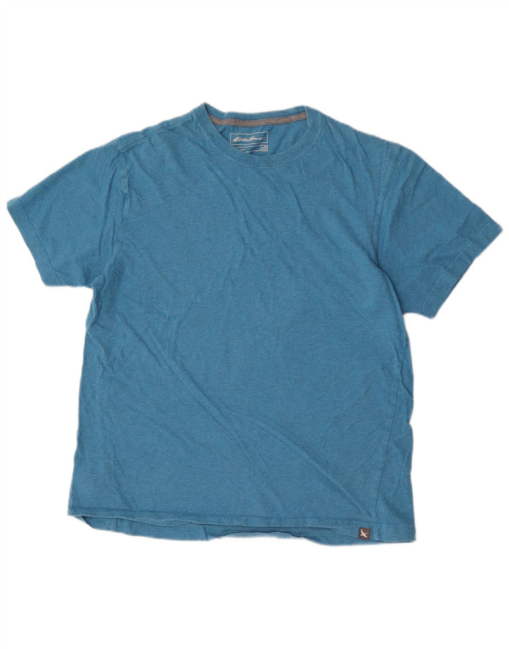 Ανδρικό T-Shirt Eddie Bauer Top από μεσαίο μπλε βαμβακερό