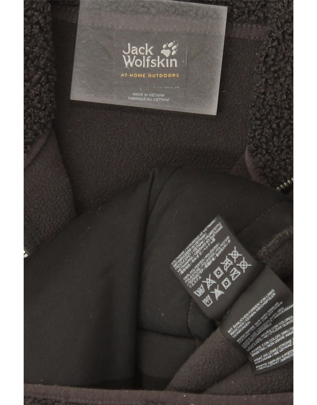 Jack Wolfskin γυναικείο πανωφόρι φλις μεγάλου μεγέθους UK 6 XS γκρι πολυεστέρας
