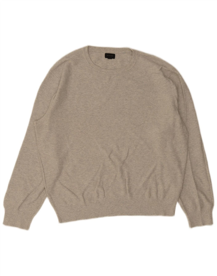 Ανδρικό πουλόβερ J. Crew Crew Neck Jumper Μεσαίο γκρι βαμβακερό