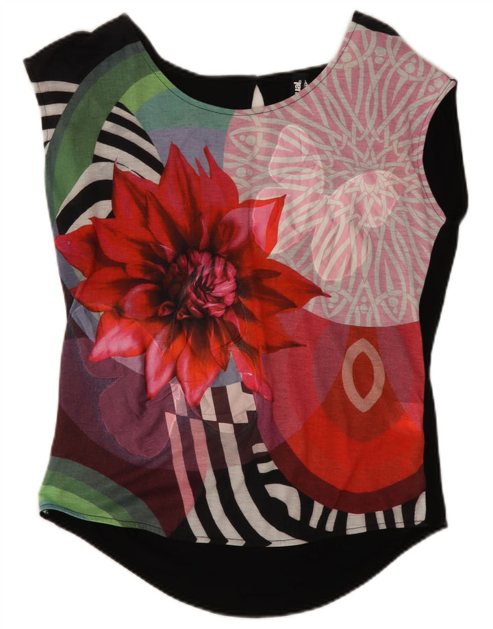 Γυναικεία γραφική μπλούζα Desigual Top UK 14 Medium πολύχρωμα Floral