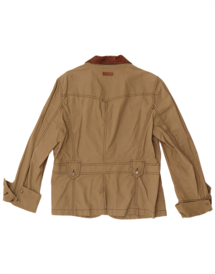 Marlboro Classics Γυναικείο μπουφάν σακάκι με 3 κουμπιά EU 48 2XL Χακί Colourblock