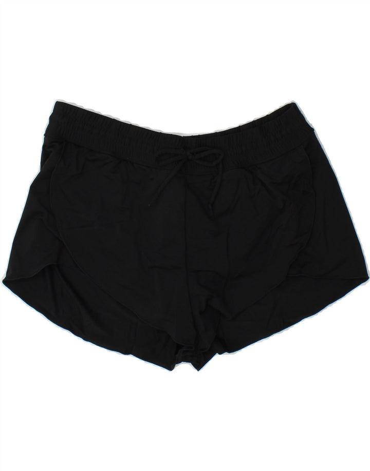 ATHLETA Womens Sport Shorts UK 14 Medium  Black Nylon Vintage Athleta and Second-Hand Athleta from Messina Hembry 