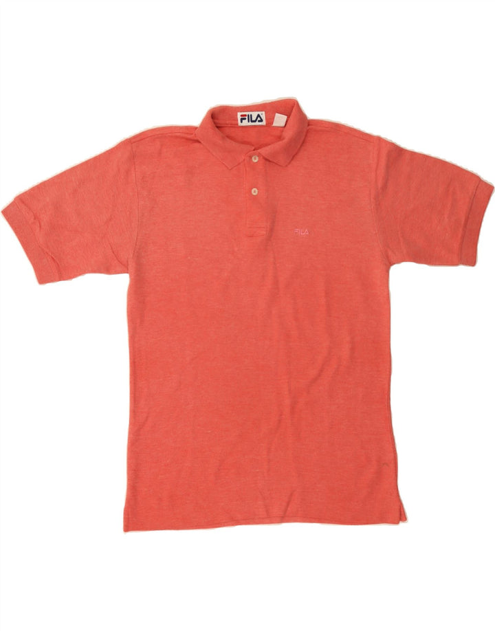 FILA Mens Polo Shirt IT 46 Small Orange Cotton Vintage Fila and Second-Hand Fila from Messina Hembry 