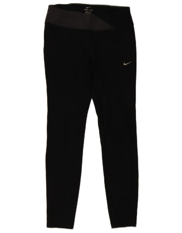 Γυναικεία κολάν Nike Dri Fit UK 12 Medium Black Colourblock Polyester
