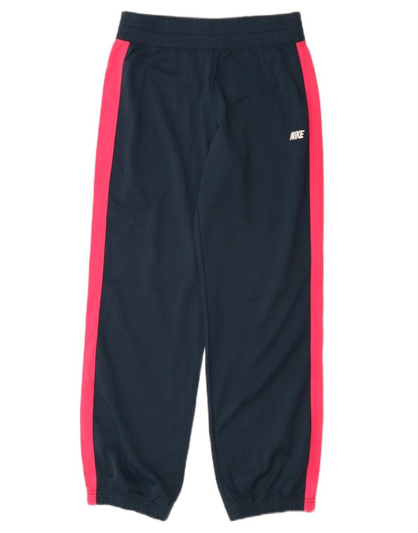 Nike Girls αθλητική φόρμα παντελόνι Joggers 13-14 ετών XL Navy Blue Colorblock