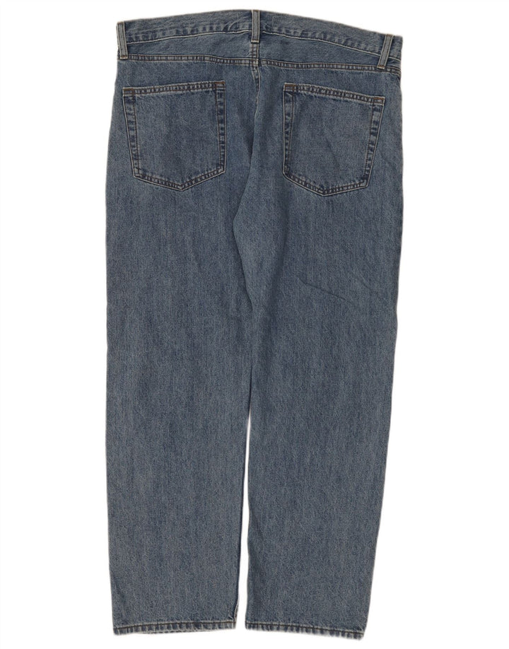 Ανδρικό τζιν ίσιο Marks & Spencer W38 L29 Μπλε βαμβακερό