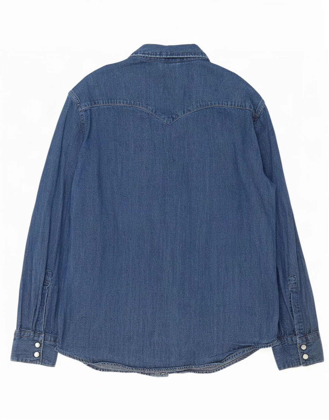 Ανδρικό πουκάμισο Levi's Standard τζιν, μεγάλο μπλε βαμβακερό