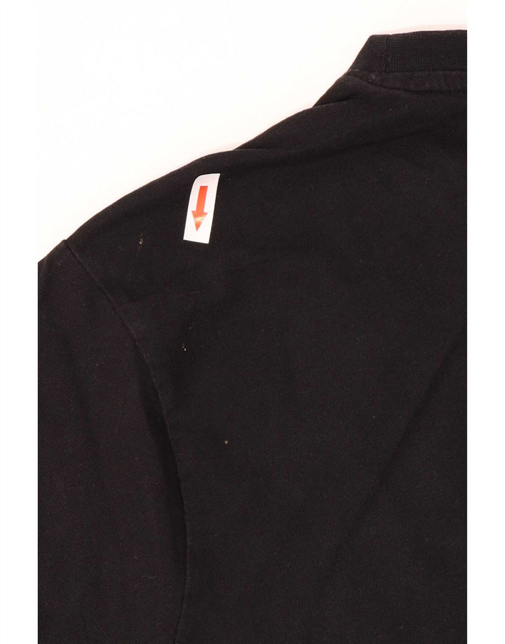 Ανδρικό γραφικό T-Shirt Kappa Top Large Μαύρο Βαμβακερό