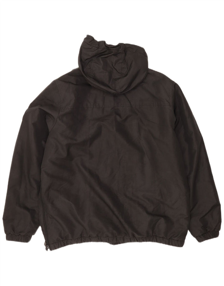 Ανδρικό μπουφάν Anorak με κουκούλα Ellesse UK 44 2XL μαύρο πολυεστέρα