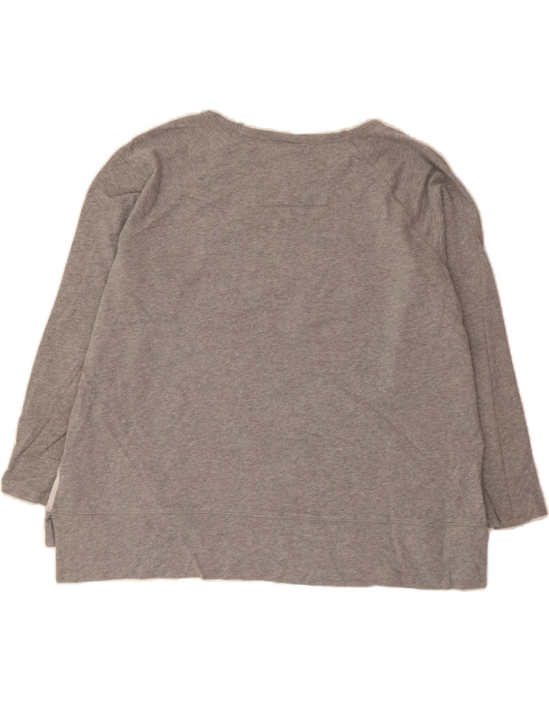 CHAPS Womens Top Long Sleeve UK 22 3XL Grey Geometric Cotton Vintage Chaps and Second-Hand Chaps from Messina Hembry 