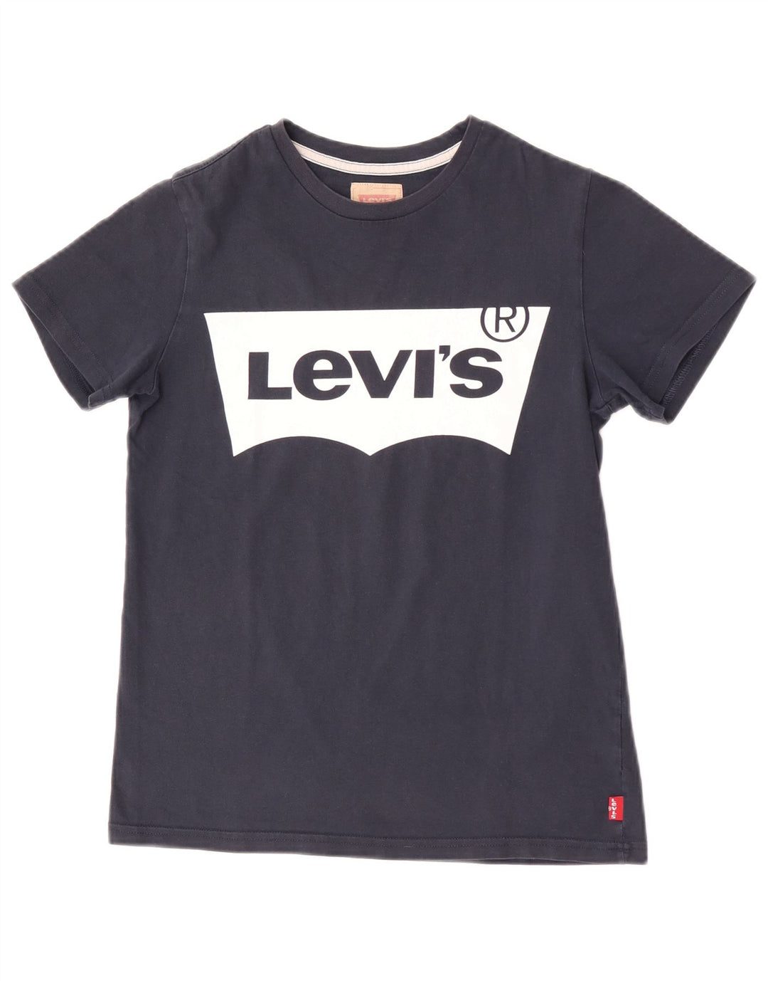 Μπλουζάκι Levi's Boys κανονικό γραφικό κορυφαίο λογότυπο Navy Blue 13-14 ετών