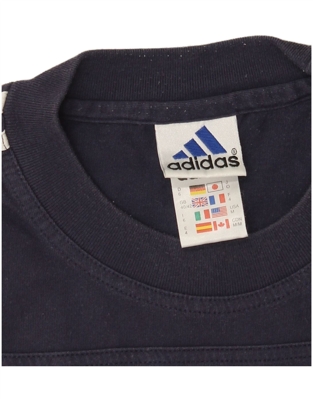 Ανδρικό T-Shirt Adidas Top UK 40/42 μεσαίο πολύχρωμο βαμβακερό μπλοκ