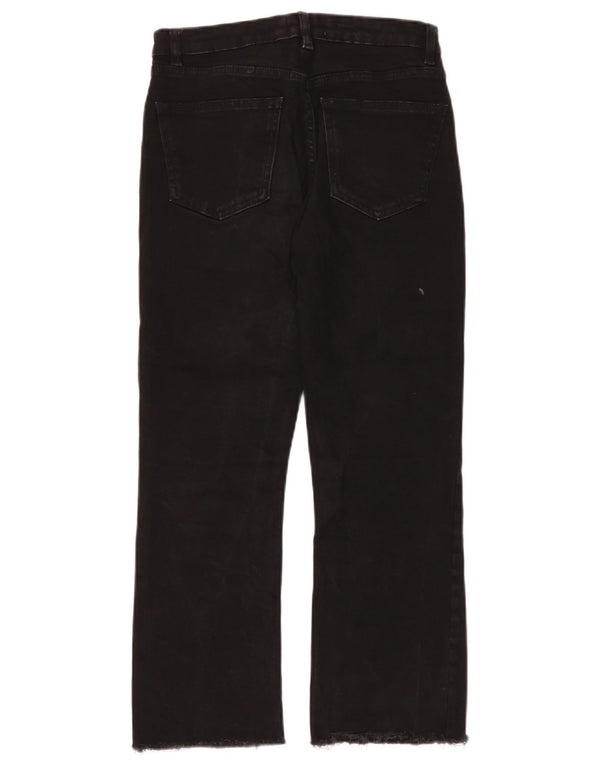 Zara Γυναικείο Cropped Jeans EU 38 Small W28 L24 Black
