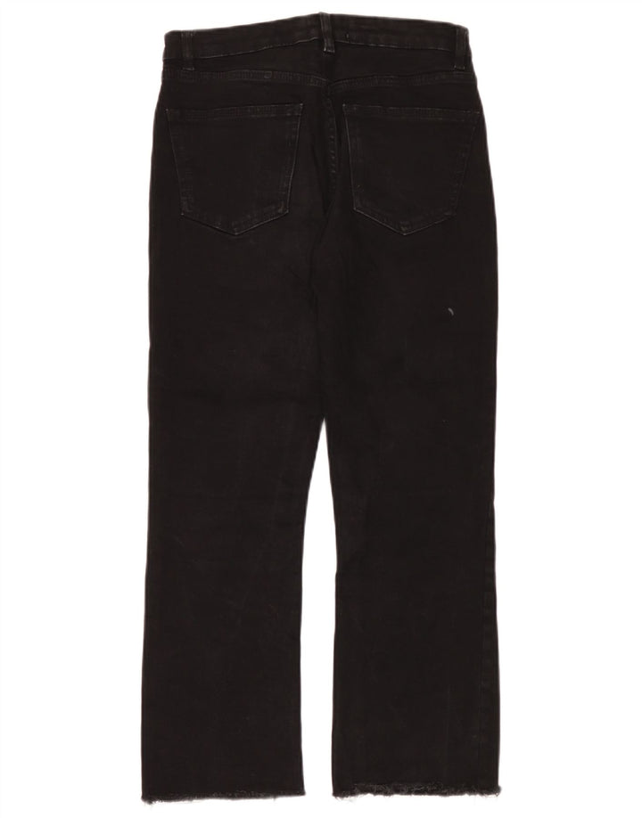 Zara Γυναικείο Cropped Jeans EU 38 Small W28 L24 Black