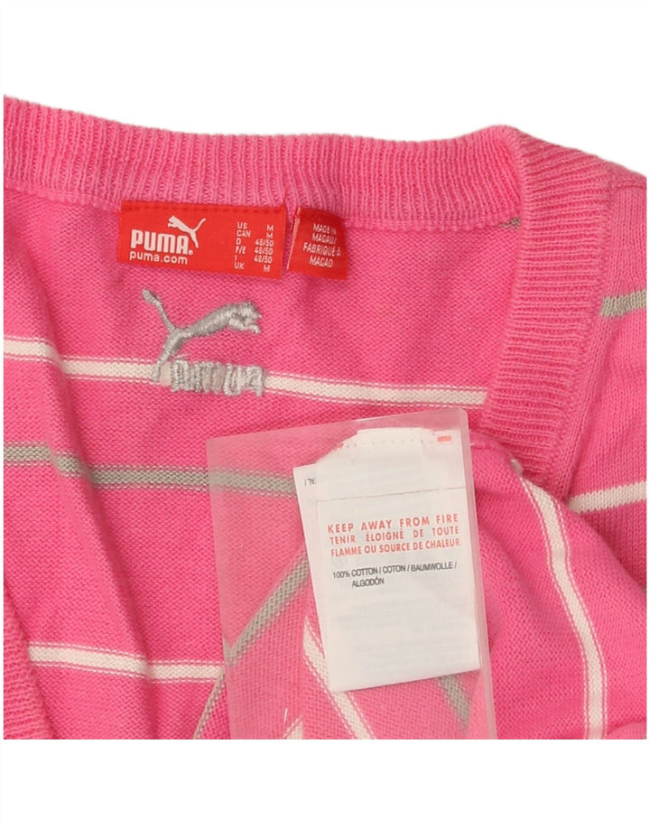Ανδρικό γιλέκο Puma Tank Top Μεσαίο ροζ ριγέ βαμβακερό