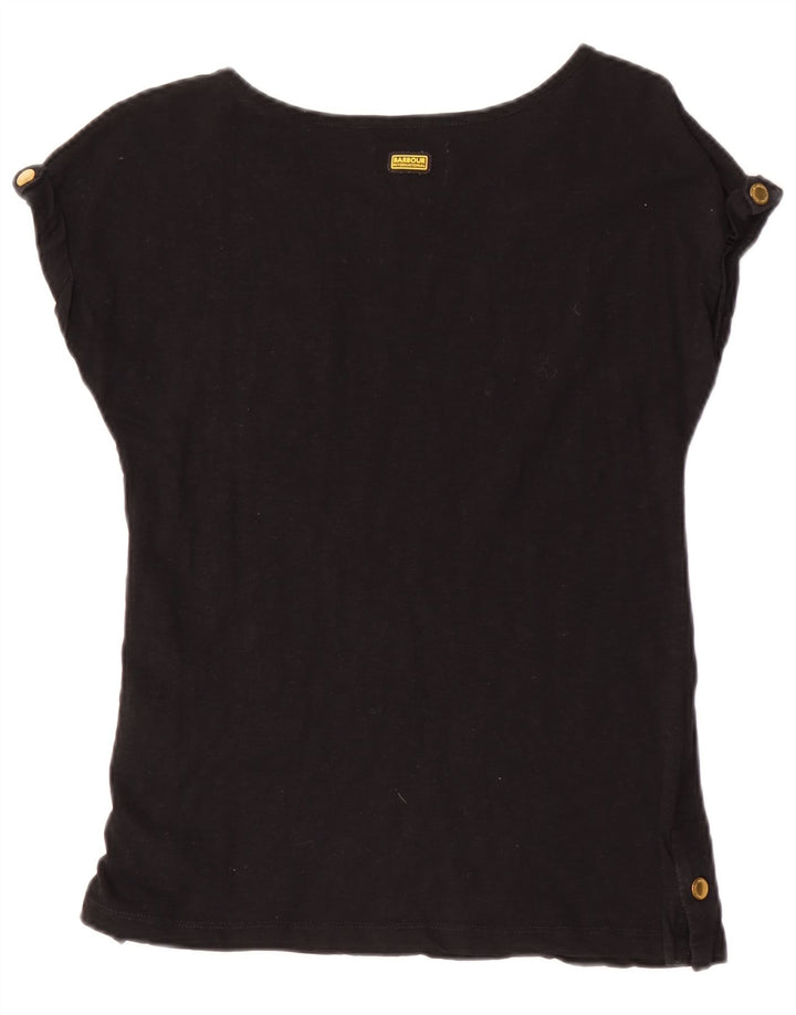 Barbour Γυναικείο T-Shirt Top UK 8 Small Black Βαμβακερό