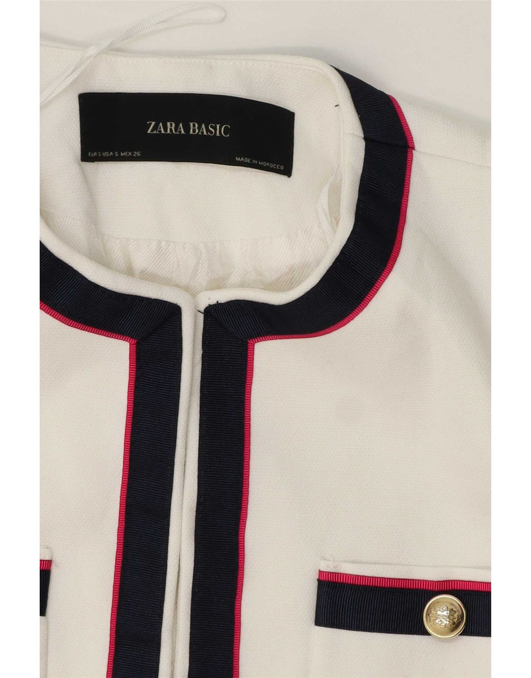 Zara Γυναικείο Σακάκι Μπλέιζερ UK 10 Small White Ride