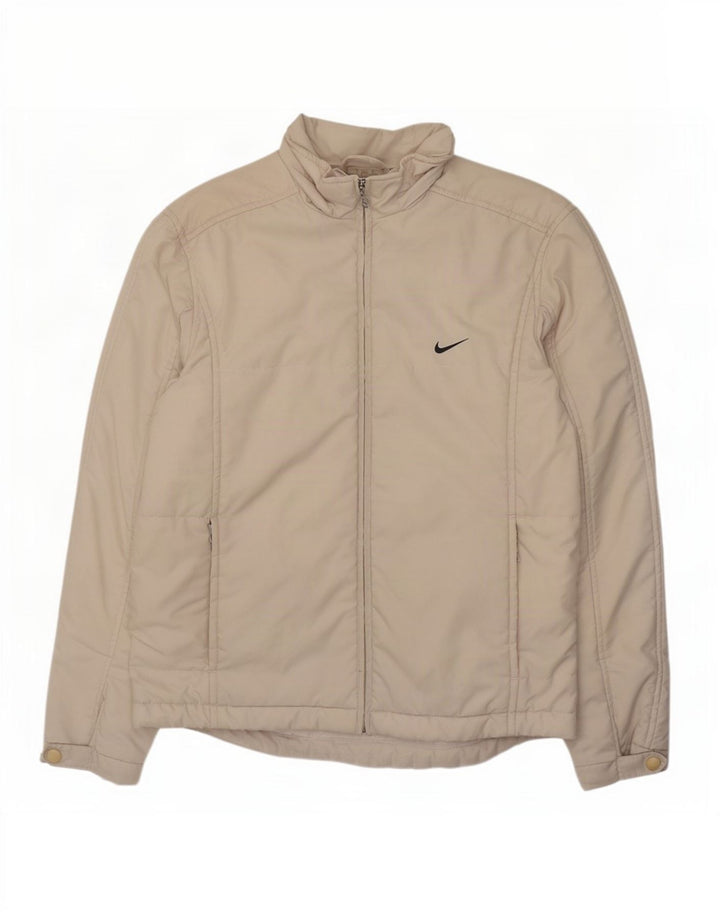 Γυναικείο μπουφάν Nike μεγάλου μεγέθους με επένδυση US 4/6 Μικρό μπεζ πολυεστέρας
