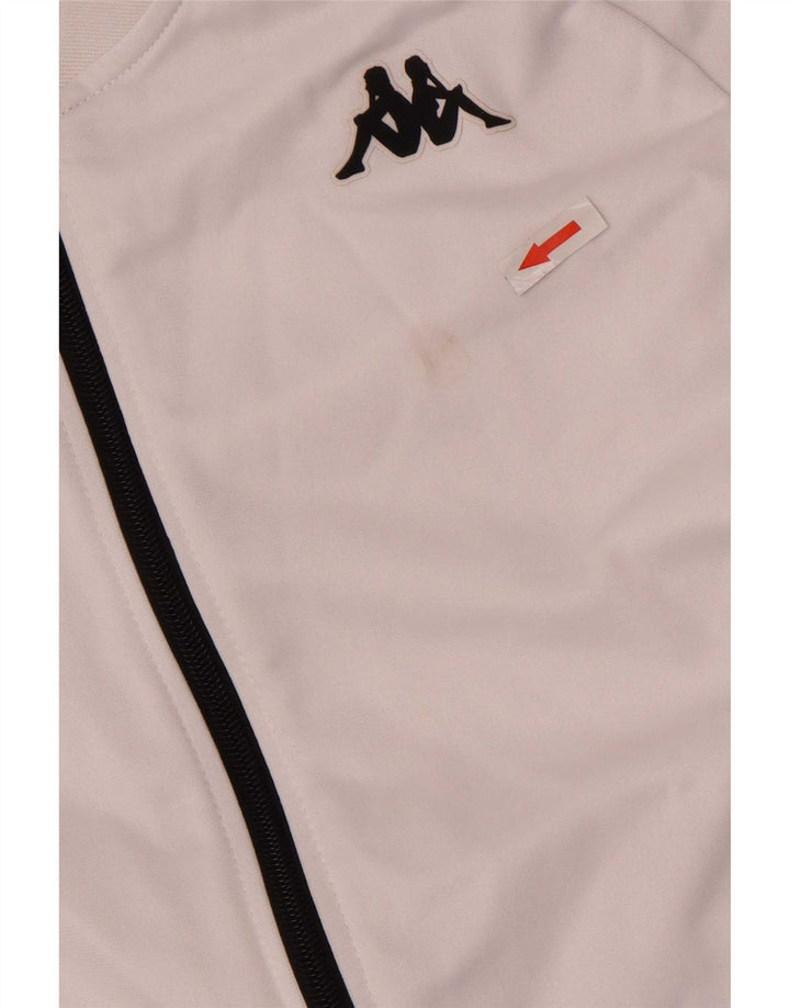 Γυναικεία φόρμα γραφικών Kappa Top Jacket UK 10 Small White Colourblock