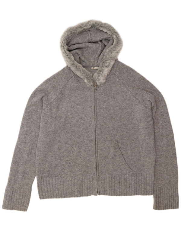 Γυναικεία ζακέτα με κουκούλα Marks & Spencer UK 16 Large Grey