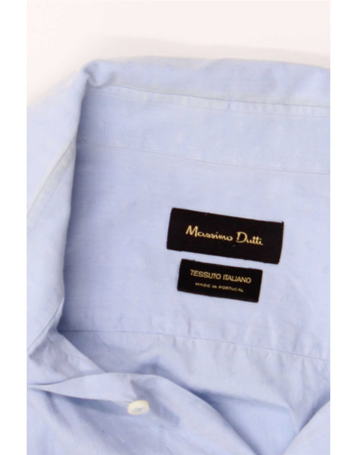 Ανδρικό πουκάμισο Massimo Dutti Μεσαίο Μπλε