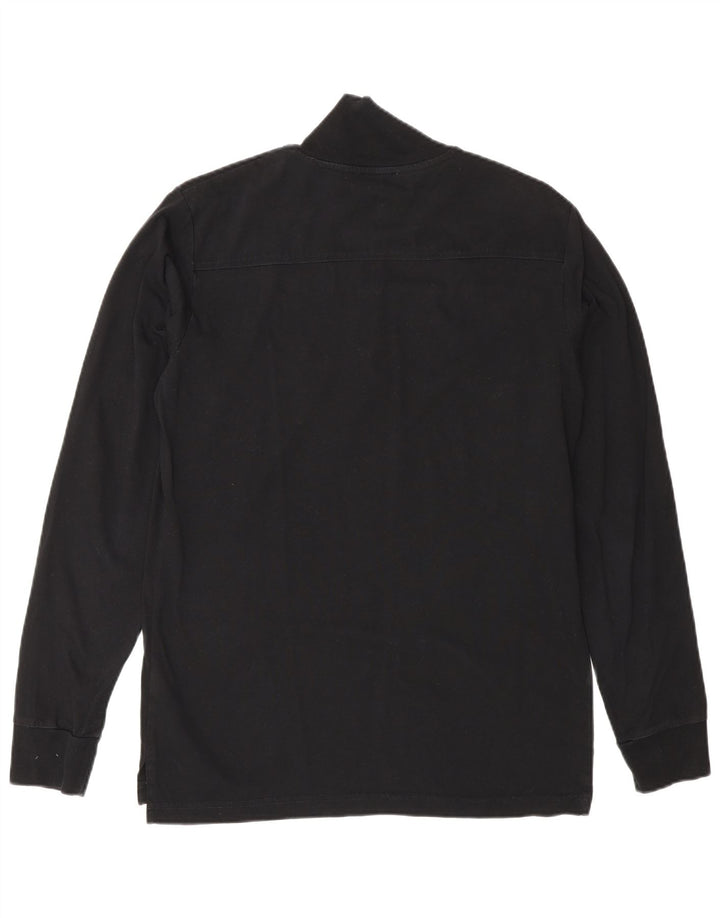 Ανδρικό γραφικό πουλόβερ με φερμουάρ Diesel Μικρό μαύρο βαμβακερό