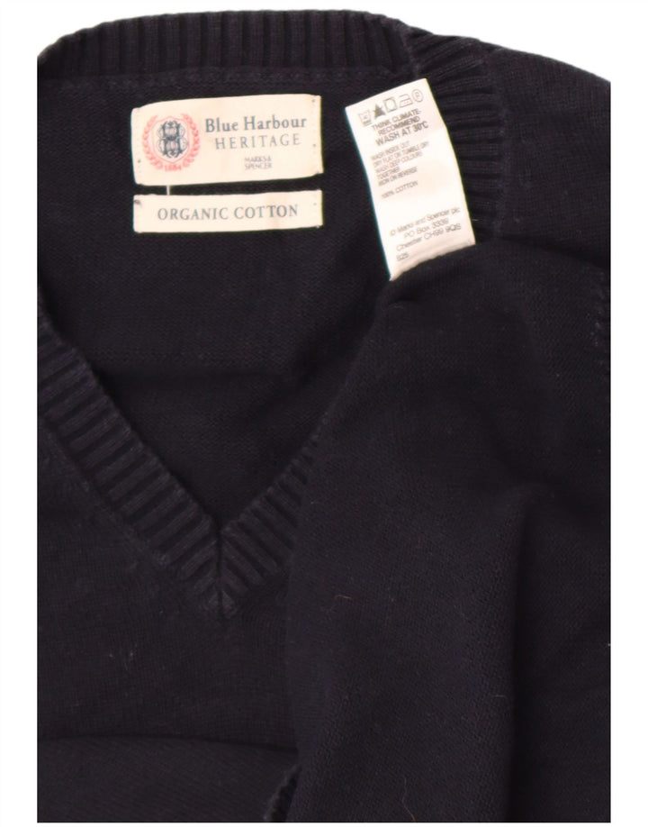 Marks & Spencer Ανδρικό Μπλε Γιλέκο Harbor Tank Top Large Navy Blue Cotton
