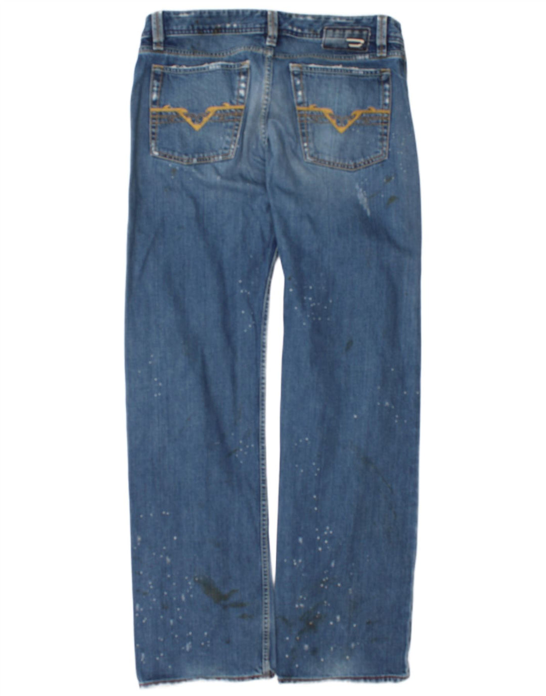 Ανδρικό Diesel Distressed Straight Jeans W34 L34 Μπλε βαμβακερό